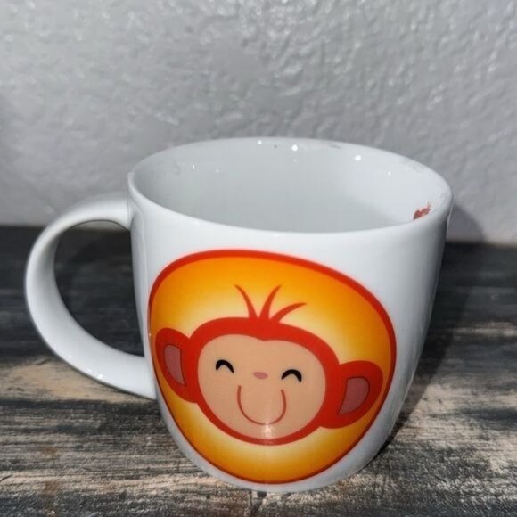 Papierchase Monkey-Themed Ceramic Mug 3" Tall Dishwasher & Microwave Safe - Picture 2 of 7